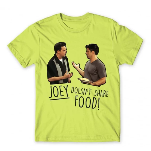 Almazöld Jóbarátok férfi rövid ujjú póló - Joey doesn't share food
