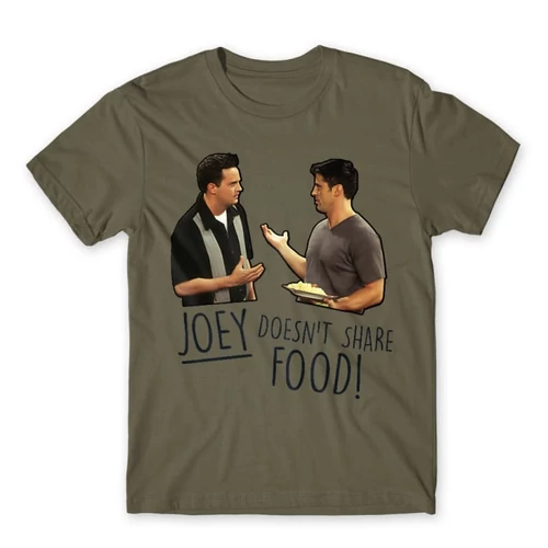 Cink Jóbarátok férfi rövid ujjú póló - Joey doesn't share food