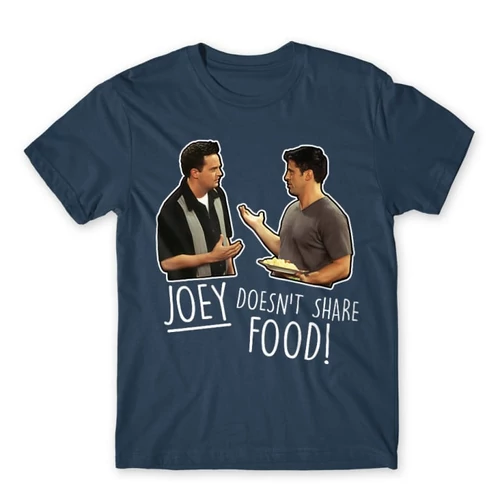 Denim Jóbarátok férfi rövid ujjú póló - Joey doesn't share food