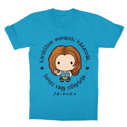 Atollkék Jóbarátok gyerek rövid ujjú póló - Körülöttem mindenki