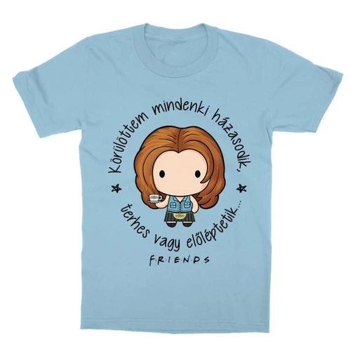 Világoskék Jóbarátok gyerek rövid ujjú póló - Körülöttem mindenki