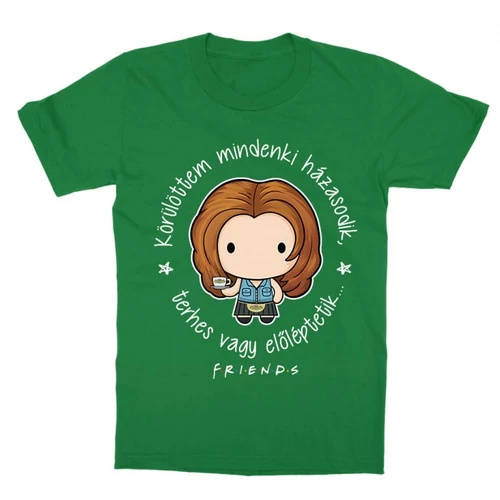 Zöld Jóbarátok gyerek rövid ujjú póló - Körülöttem mindenki