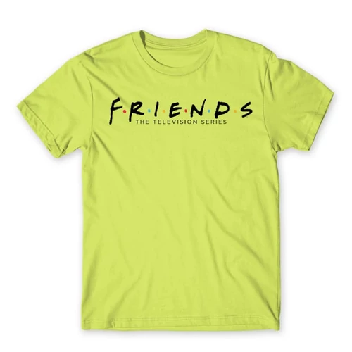 Almazöld Jóbarátok férfi rövid ujjú póló - Friends Logo