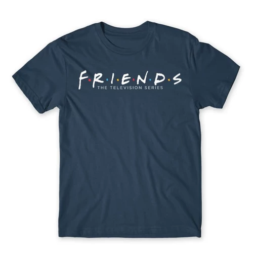 Denim Jóbarátok férfi rövid ujjú póló - Friends Logo