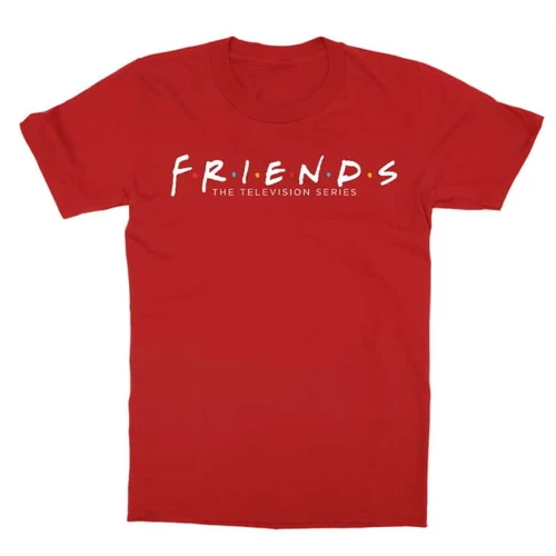 Piros Jóbarátok gyerek rövid ujjú póló - Friends Logo