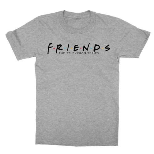 Sportszürke Jóbarátok gyerek rövid ujjú póló - Friends Logo