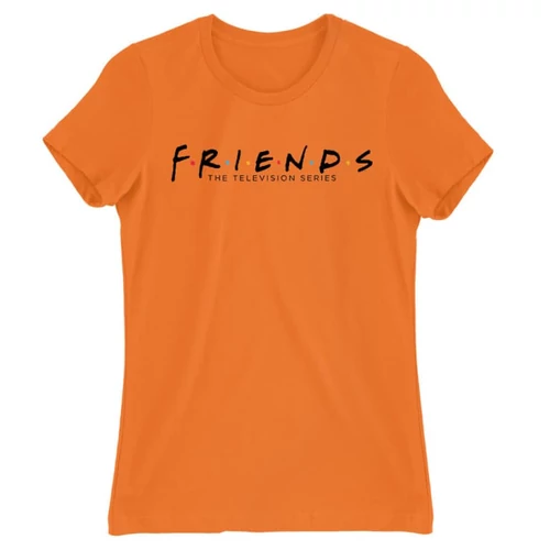 Narancs Jóbarátok női rövid ujjú póló - Friends Logo