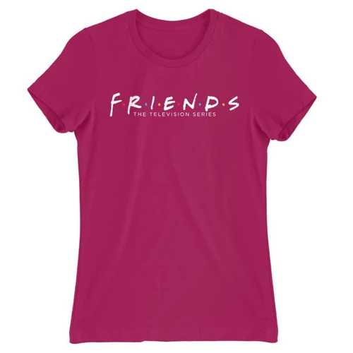 Pink Jóbarátok női rövid ujjú póló - Friends Logo