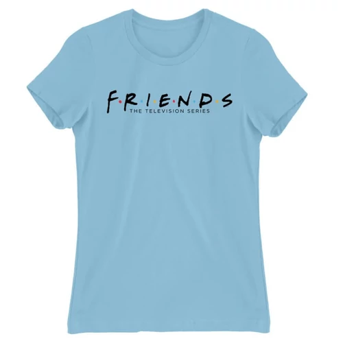 Világoskék Jóbarátok női rövid ujjú póló - Friends Logo