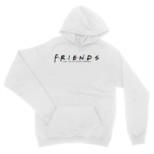 Fehér Jóbarátok unisex kapucnis pulóver - Friends Logo