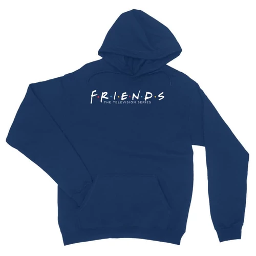 Királykék Jóbarátok unisex kapucnis pulóver - Friends Logo