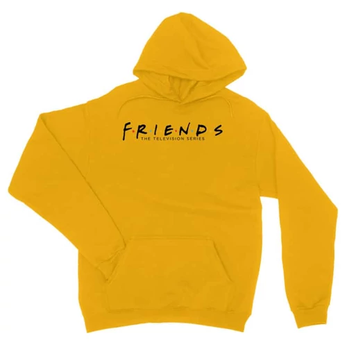Sárga Jóbarátok unisex kapucnis pulóver - Friends Logo