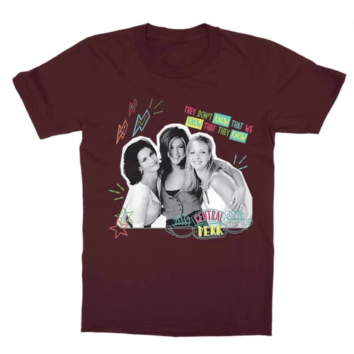 Bordó Jóbarátok gyerek rövid ujjú póló - They don't know