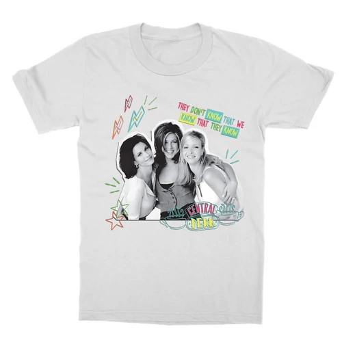 Fehér Jóbarátok gyerek rövid ujjú póló - They don't know