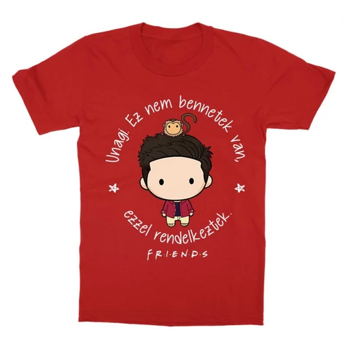 Piros Jóbarátok gyerek rövid ujjú póló - Unagi - Ross
