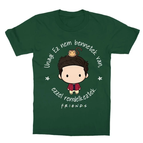 Sötétzöld Jóbarátok gyerek rövid ujjú póló - Unagi - Ross
