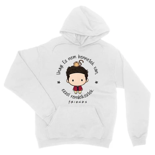 Fehér Jóbarátok kapucnis pulóver - Unagi - Ross