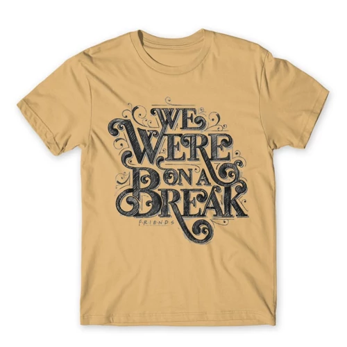 Homok Jóbarátok férfi rövid ujjú póló - We were on a break typo
