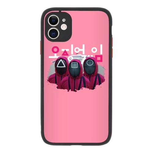Világos rózsaszín Nyerd meg az életed iPhone telefontok - Squid Game guard