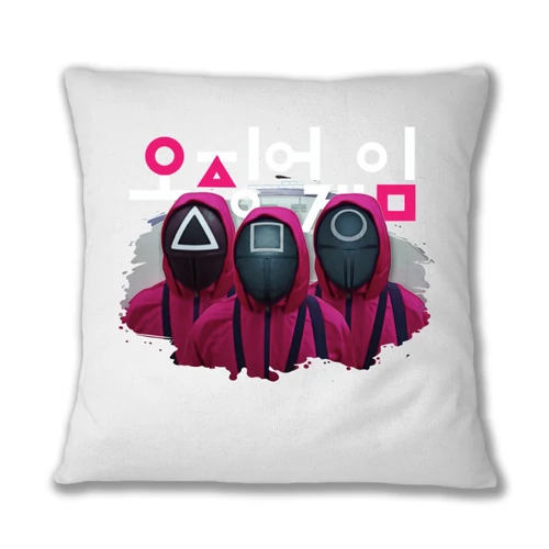 Fehér Nyerd meg az életed párnahuzat - Squid Game guard