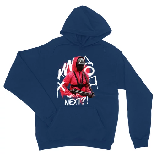 Királykék Nyerd meg az életed unisex kapucnis pulóver - Who’s next?