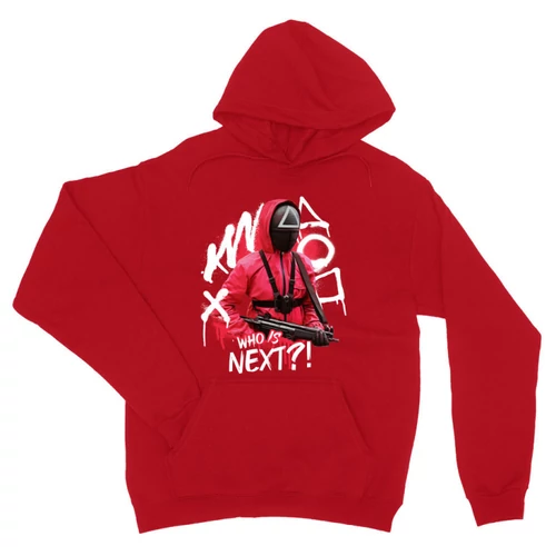 Piros Nyerd meg az életed unisex kapucnis pulóver - Who’s next?