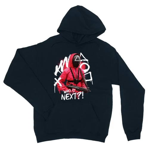 Sötétkék Nyerd meg az életed unisex kapucnis pulóver - Who’s next?