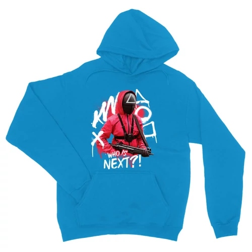 Zafírkék Nyerd meg az életed unisex kapucnis pulóver - Who’s next?