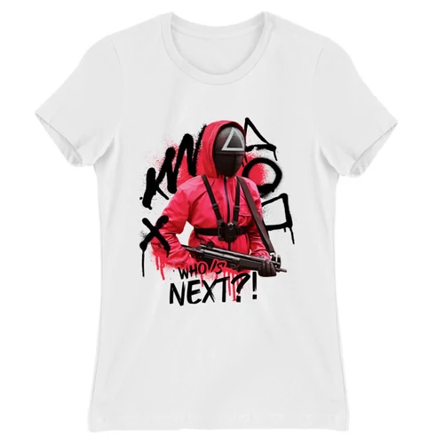 Fehér Nyerd meg az életed női rövid ujjú póló - Who’s next?