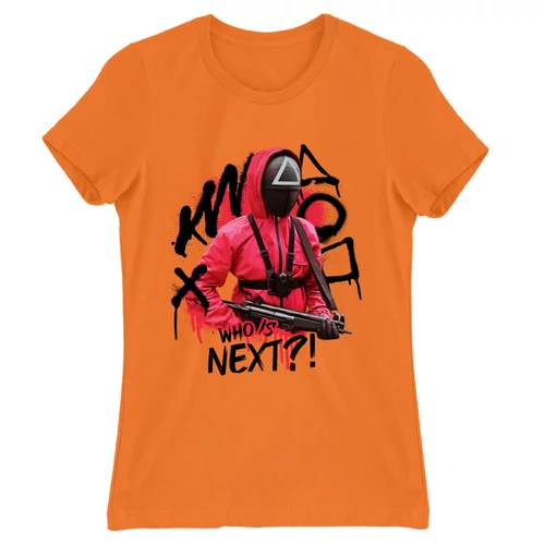Narancs Nyerd meg az életed női rövid ujjú póló - Who’s next?