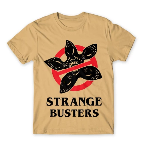 Homok Stranger Things férfi rövid ujjú póló - Strange Busters