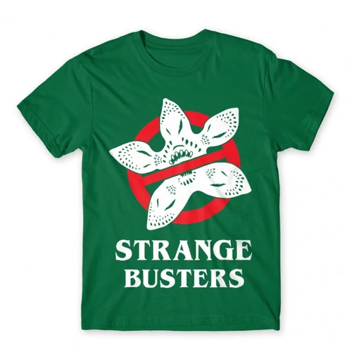 Zöld Stranger Things férfi rövid ujjú póló - Strange Busters