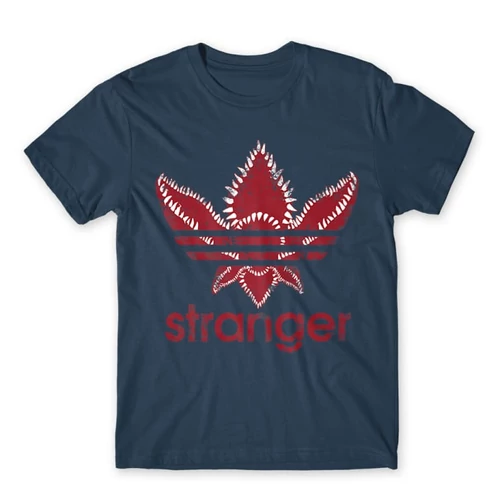 Denim Stranger Things férfi rövid ujjú póló - Stranger Adidas