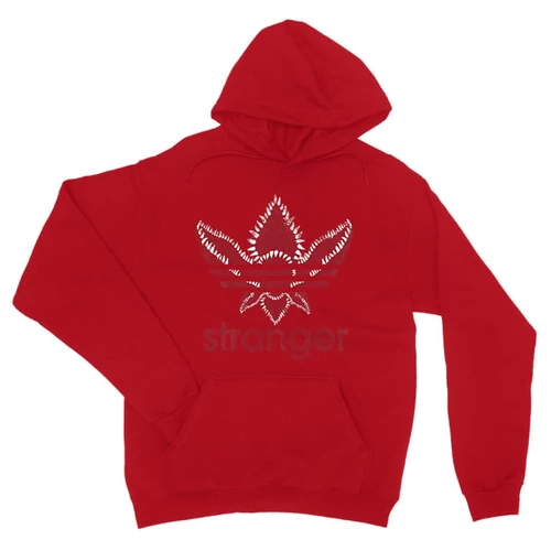 Piros Stranger Things unisex kapucnis pulóver - Stranger Adidas