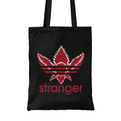 Fekete Stranger Things vászontáska - Stranger Adidas
