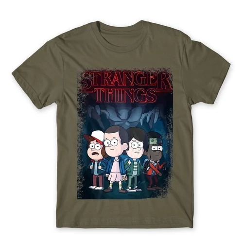 Cink Stranger Things férfi rövid ujjú póló - Stranger Gravity Falls