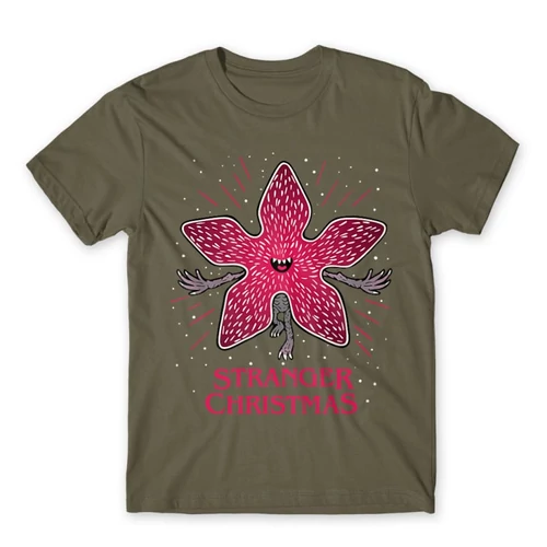 Cink Stranger Things férfi rövid ujjú póló - Stranger Christmas