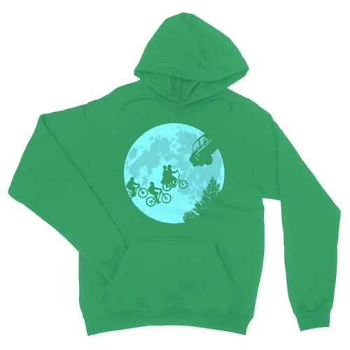 Zöld Stranger Things unisex kapucnis pulóver - Stranger Moon