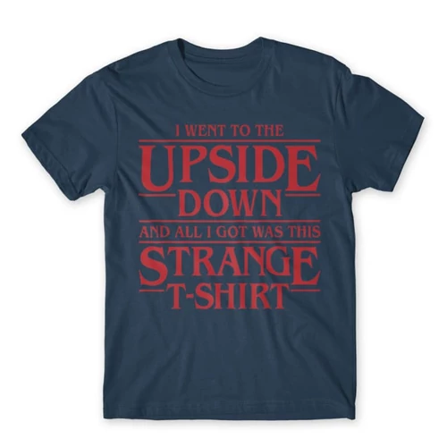 Denim Stranger Things férfi rövid ujjú póló - Stranger T-shirt
