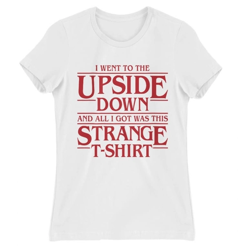 Fehér Stranger Things női rövid ujjú póló - Stranger T-shirt