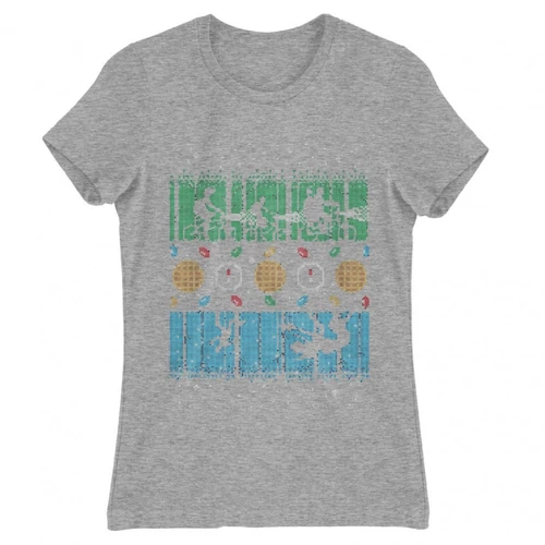 Sportszürke Stranger Things női rövid ujjú póló - Stranger Sweater