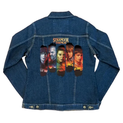 Stranger Things női farmer kabát - Stripes