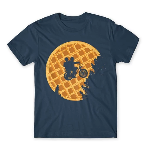 Denim Stranger Things férfi rövid ujjú póló - Waffle Moon