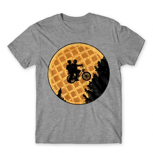 Sportszürke Stranger Things férfi rövid ujjú póló - Waffle Moon
