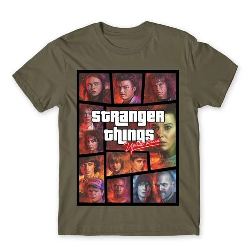 Cink Stranger Things férfi rövid ujjú póló - GTA
