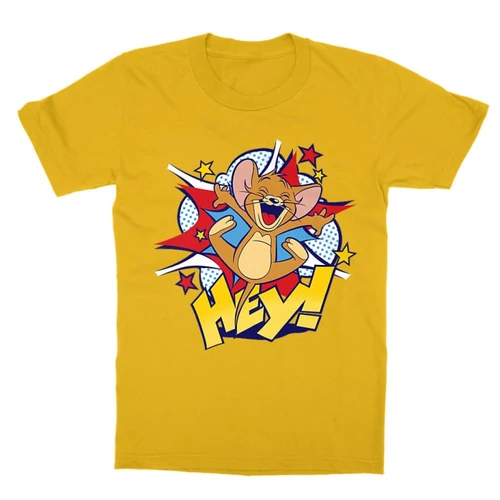 Sárga Tom és Jerry gyerek rövid ujjú póló - Hey