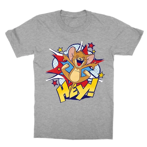 Sportszürke Tom és Jerry gyerek rövid ujjú póló - Hey