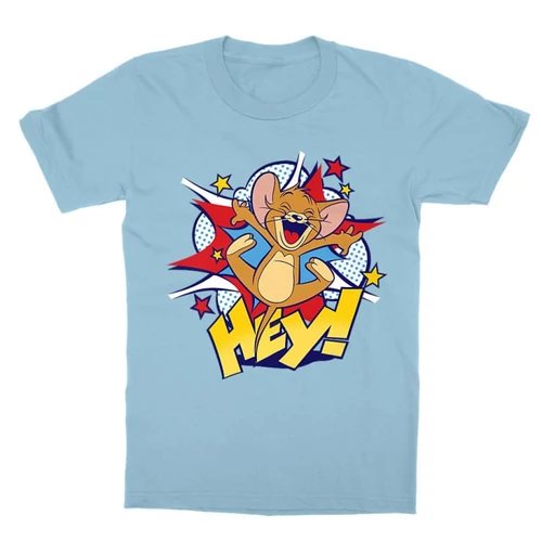 Világoskék Tom és Jerry gyerek rövid ujjú póló - Hey