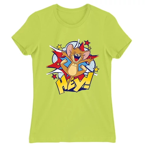 Almazöld Tom és Jerry női rövid ujjú póló - Hey