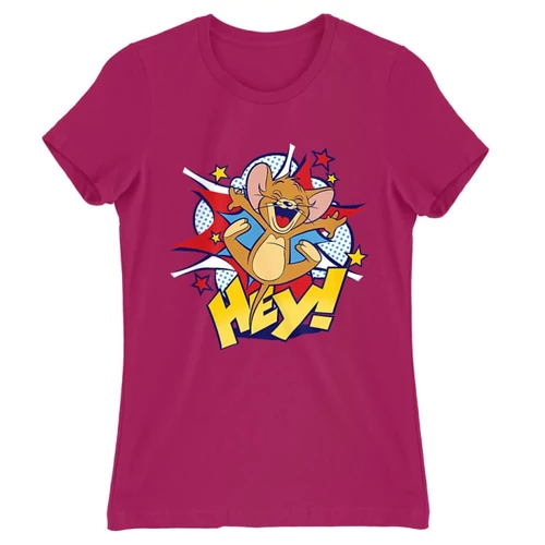 Pink Tom és Jerry női rövid ujjú póló - Hey